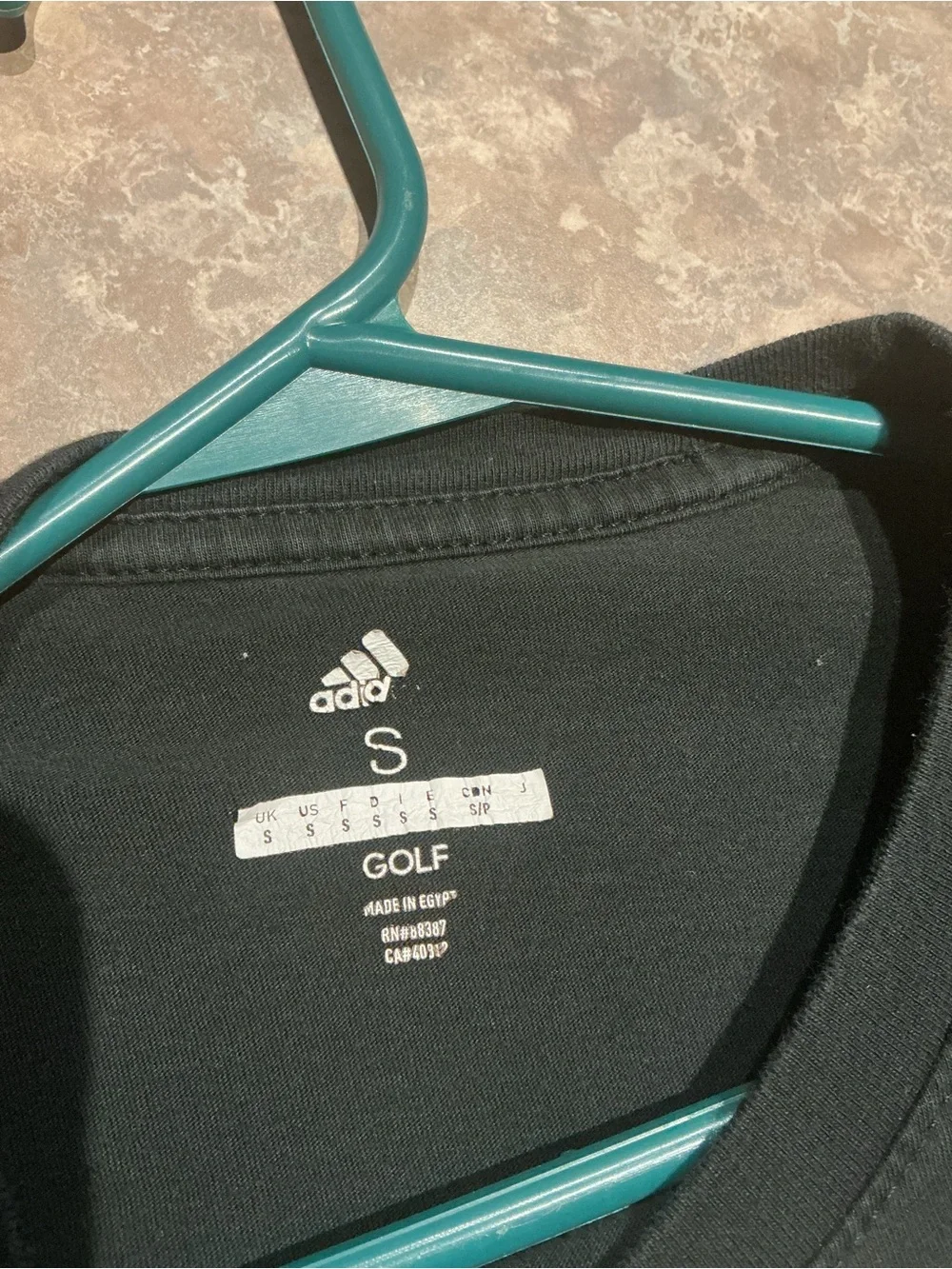 adidas Black Long Sleeve Tee with White Trefoil Logo